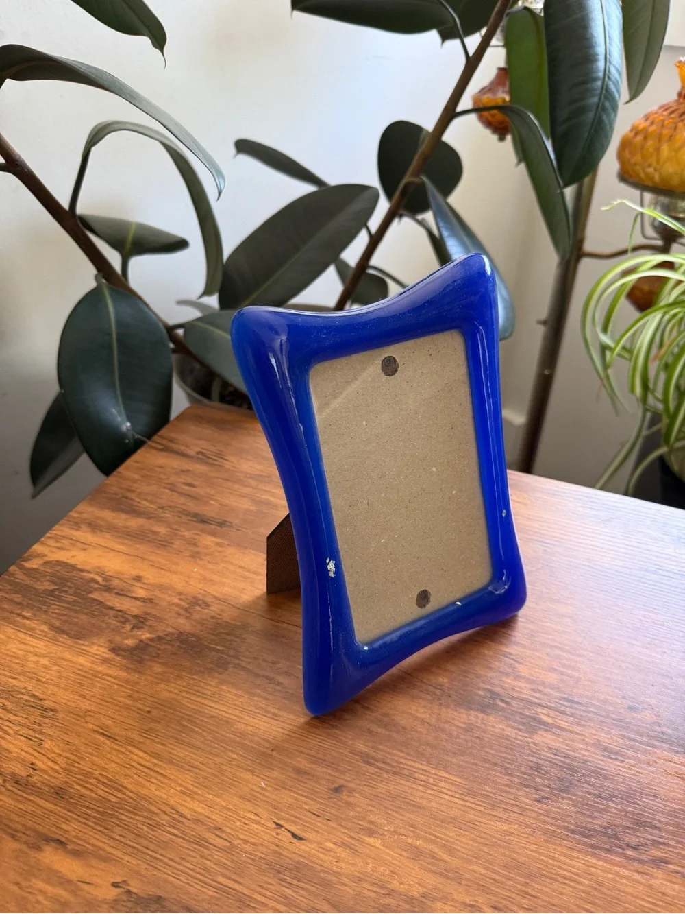 Cobalt Blue Curved Photo Frame